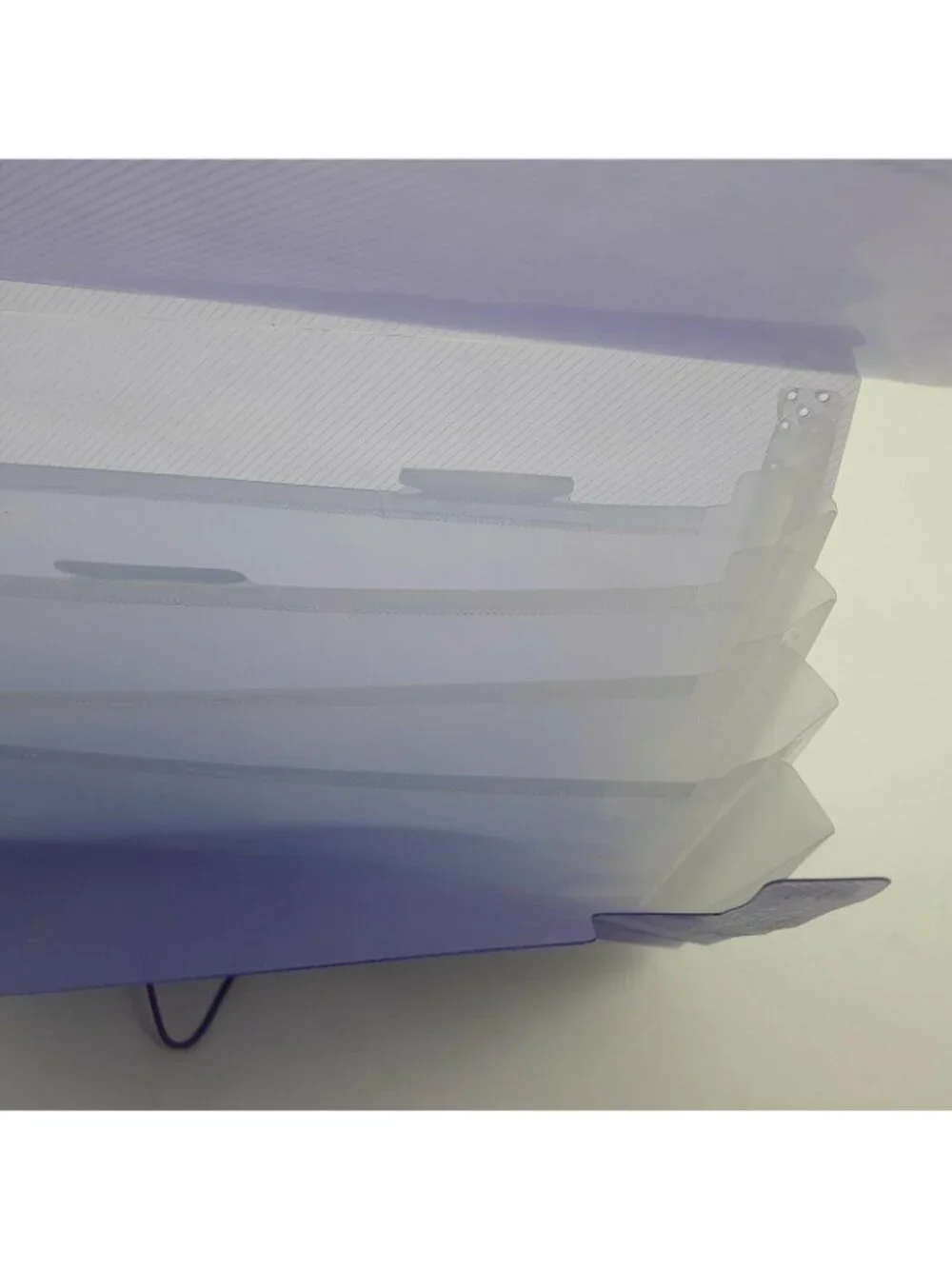Purple Clear Expandable Letter Document Organizer Folder Set Of 2 Coupon Holder